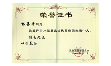 盡心盡力謀發(fā)展 盡職盡責(zé)為和諧--記縣政協(xié)常委、虹潤(rùn)公司董事長(zhǎng)林善平